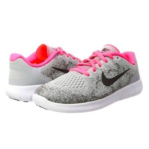 💞Nike Free Run Running Training Shoes 904258-001💞~ Kids 6.5